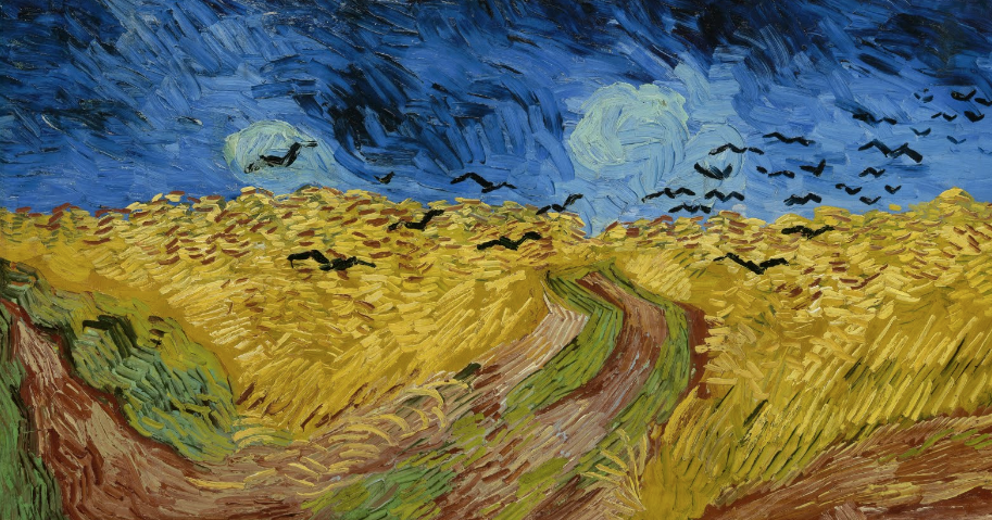 Trigal con cuervos (1890). Vincent Van Gogh.