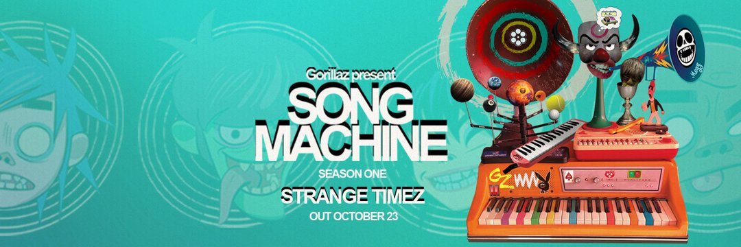 ¿Ya escuchaste 'Strange Timez' de Gorillaz en colaboración con Robert Smith?