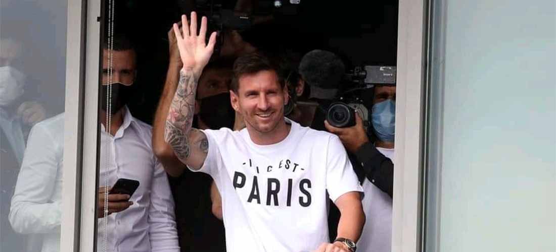 Lionel Messi llega a París