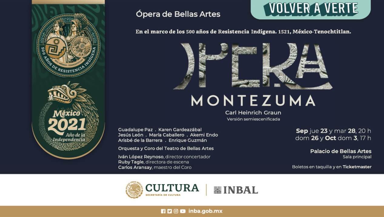 Bellas Artes anuncia función de ópera