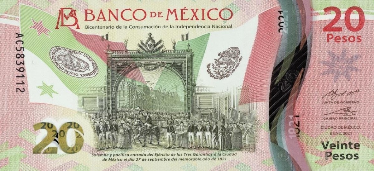 Banxico presenta nuevo billete de 20 pesos