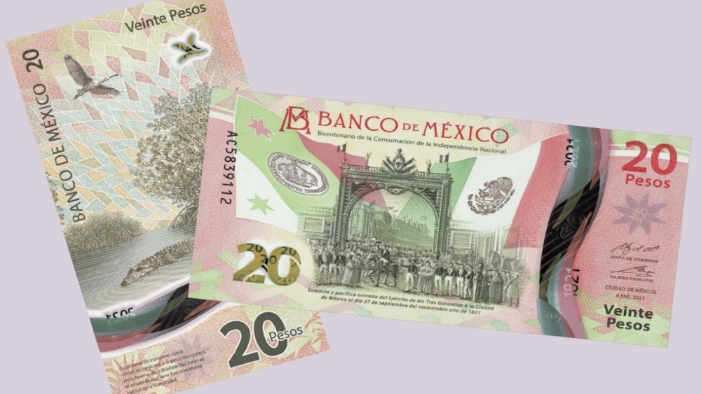 billete de 20 pesos
