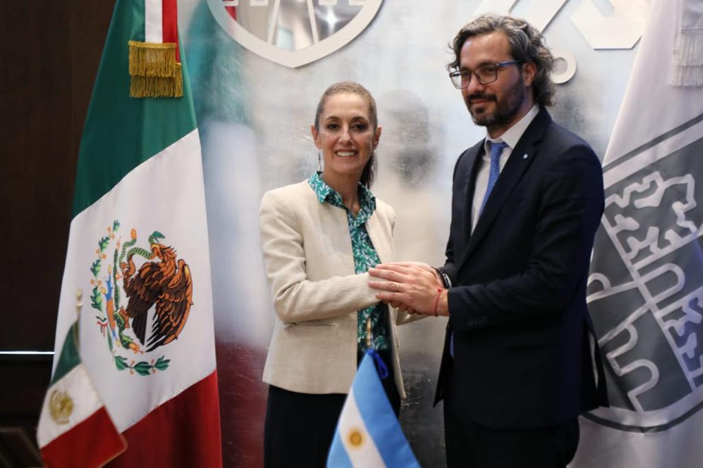 Claudia Sheinbaum se reunió con el canciller de Argentina
