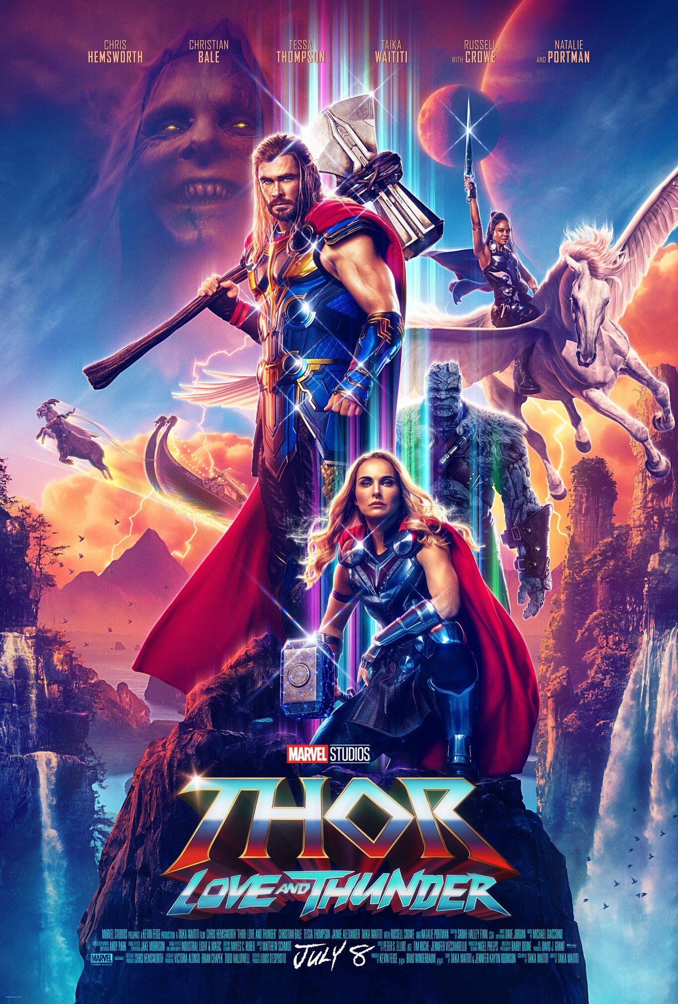 Thor Love and Thunder póster