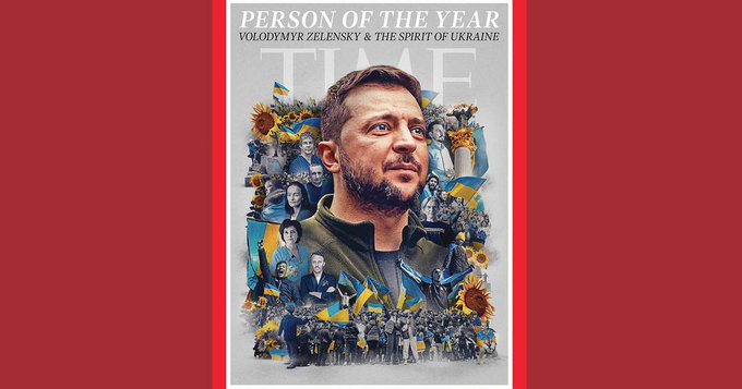 Volodimir Zelenski es nombrado como Persona del Año 2022 por la revista Time