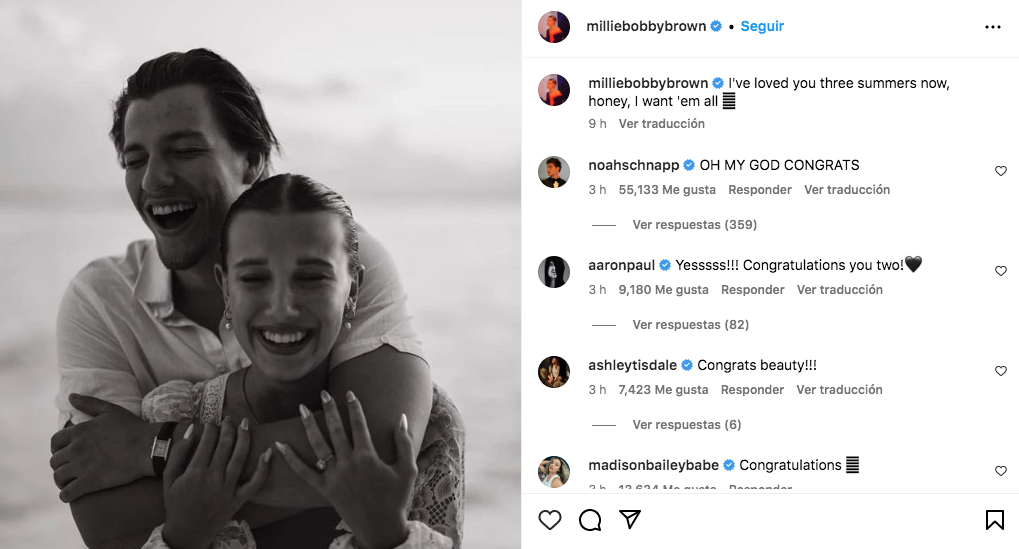 Millie Bobby Brown compromiso