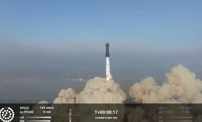Starship, cohete de SpaceX, explota en el aire durante vuelo de prueba