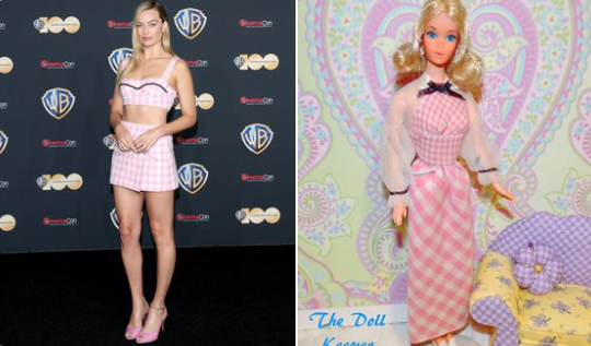 Barbie looks Margot Robbie