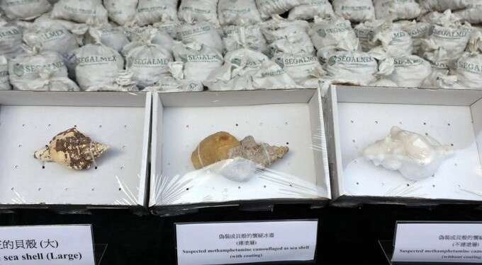 Hong Kong decomisa más de una tonelada de metanfetamina enviada desde México