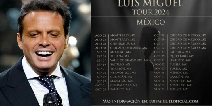 Luis Miguel anuncia nuevas fechas para 2024 en México