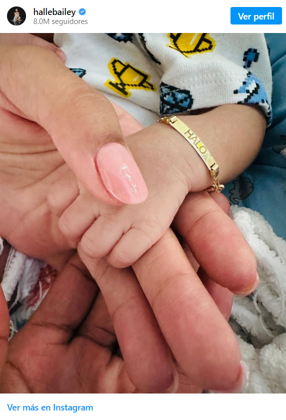 Halle Bailey anuncia el nacimiento de su hijo