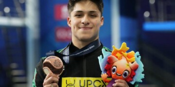 Osmar Olvera gana su segunda medalla en el Mundial de Deportes Acuáticos de Doha 2024
