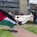 Estudiantes de la UNAM inician plantón en protesta a favor de Palestina