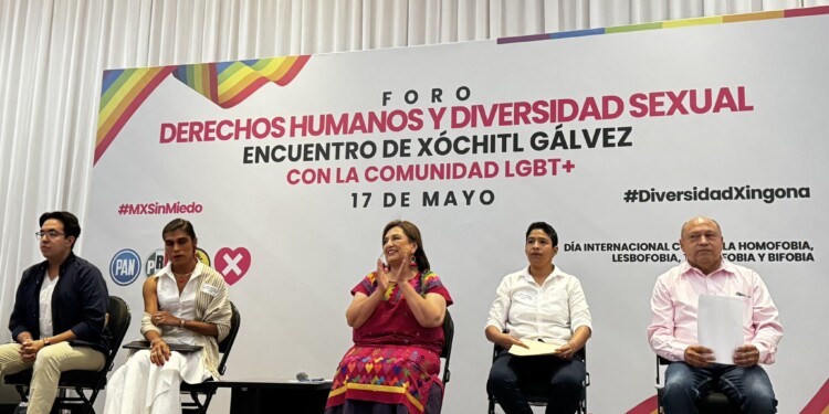 Xóchitl Gálvez promete combatir los crímenes de odio contra la comunidad LGBTIQ+