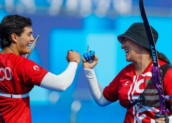 Alejandra Valencia y Matías Grande no logran pase a semifinales de tiro con arco