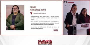 Citlalli Hernández encabezará la nueva Secretaría de las Mujeres: Claudia Sheinbaum