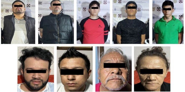 Detienen a 10 presuntos integrantes del CJNG en Tlalpan y Xochimilco; les hallan armamento y drogas