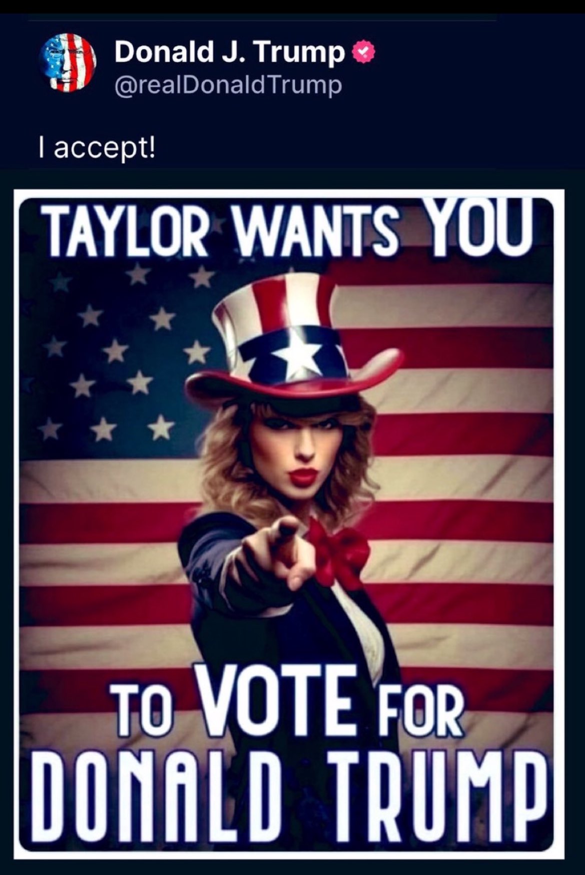 Donald Trump Taylor Swift IA