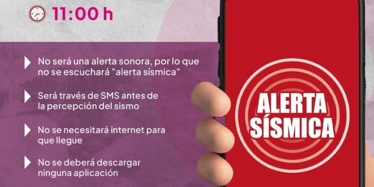 Harán prueba de la Alerta Sísmica en los teléfonos celulares