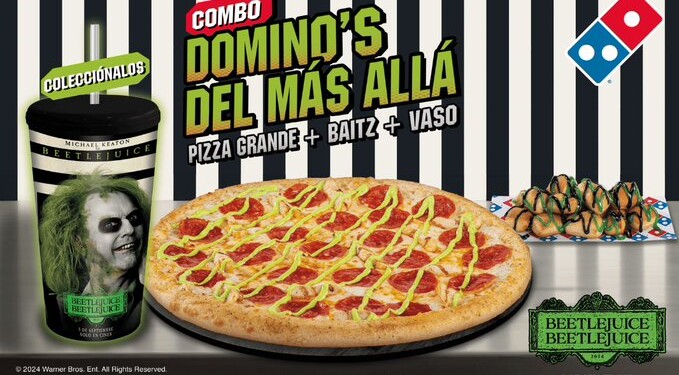 ¡Beetlejuice ha vuelto! Y llega acompañado de una Domino’s Pizza