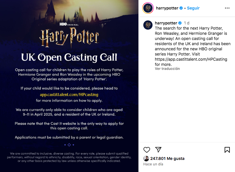 HBO casting Harry Potter