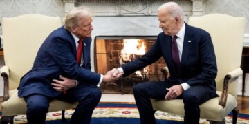 Joe Biden recibe a Donald Trump en la Casa Blanca