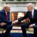 Joe Biden recibe a Donald Trump en la Casa Blanca