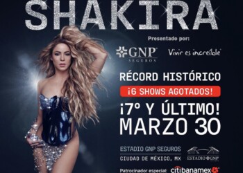 Shakira logra récord con séptimo concierto en Estadio GNP