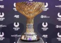 SYDNEY, AUSTRALIA - OCTOBER 21:  The United Cup trophy is seen during the 2025 United Cup Official Draw at Foundation Hall, Museum of Contemporary Art on October 21, 2024 in Sydney, Australia. (Photo by Matt King/Getty Images for Tennis Australia)