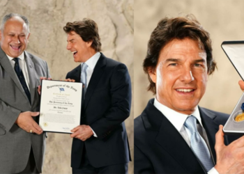 Tom Cruise recibe reconocimiento de la Marina de Estados Unidos