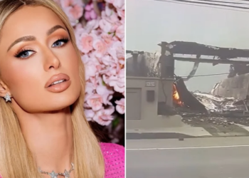 Paris Hilton descubre por televisión que su casa ardió en California