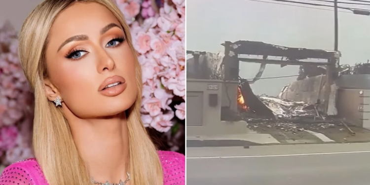 Paris Hilton descubre por televisión que su casa ardió en California