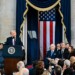 Washington (United States), 20/01/2025.- US President Donald Trump speaks during the inauguration of Donald Trump as the 47th president of the United States takes place inside the Capitol Rotunda of the U.S. Capitol building in Washington, D.C., USA, 20 January 2025. It is the 60th U.S. presidential inauguration and the second non-consecutive inauguration of Trump as U.S. president. (Estados Unidos) EFE/EPA/KENNY HOLSTON / POOL