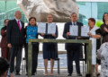 Claudia Sheinbaum y Clara Brugada conmemoran el 87º aniversario de la Expropiación Petrolera, destacando la soberanía energética y el fortalecimiento de PEMEX y CFE como empresas públicas.