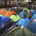 Archivo - Migrantes haitianos acampan en la plaza Giordano Bruno en el vecindario de Juárez en Ciudad de México el 18 de mayo de 2023. El Instituto Nacional de Migración informó el jueves 6 de junio de 2024 del desmantelamiento de un campamento en el que había más de 400 migrantes de distintas nacionalidades, ubicado en un barrio centro de Ciudad de México. (AP Foto/Marco Ugarte, Archivo)