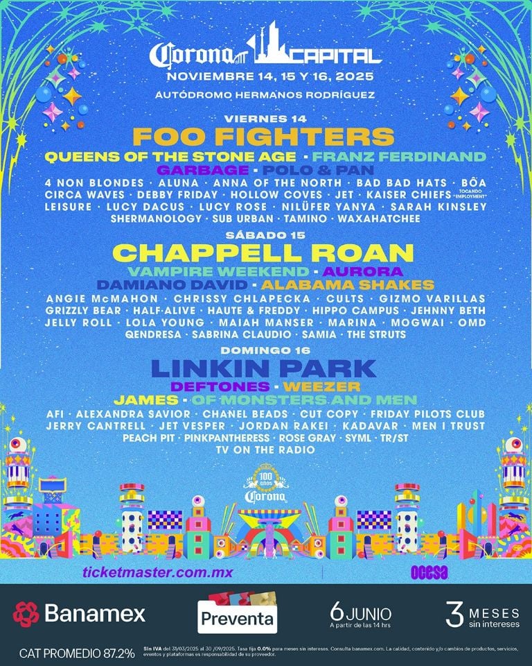 Corona Capital 2025 cartel oficial