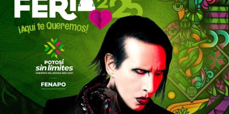 Marilyn Manson iglesia concierto FENAPO San Luis Potosí