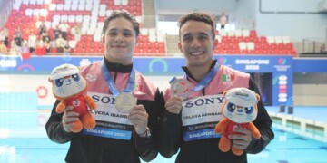 Osmar Olvera y Juan Celaya brillan en el Mundial de Deportes Acuáticos