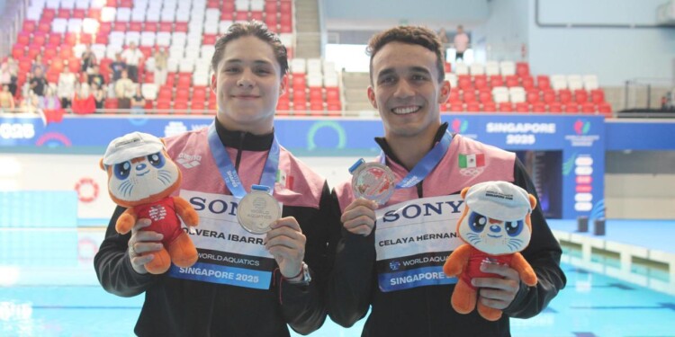 Osmar Olvera y Juan Celaya brillan en el Mundial de Deportes Acuáticos