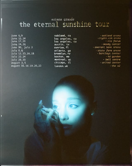 Ariana Grande anuncia fechas de su gira 'The Eternal Sunshine Tour'