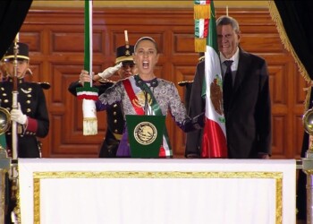 Claudia Sheinbaum da histórico Grito de Independencia