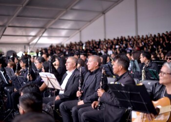 Orquesta Monumental Metropolitana ofrece magistral concierto en el Zócalo capitalino